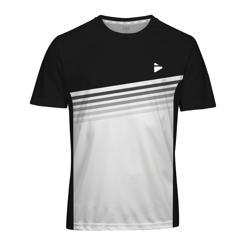 Sonderedition Allround-Sportshirt Skyline Eschborn (schwarz/weiß)