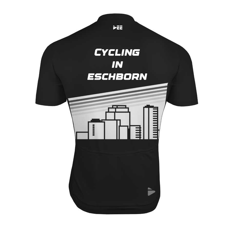Sonderedition Bike Tour Trikot Skyline Eschborn (Schwarz/Weiß)